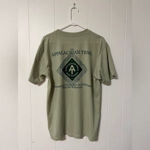Appalachian Trail Conservancy Moisture Wicking Tan T-Shirt Size Large